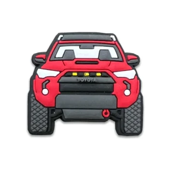 Off Road All-Terrain Vehicle Red 4 Runner Soft PVC Shoe Charms for Toyota Enthusiasts