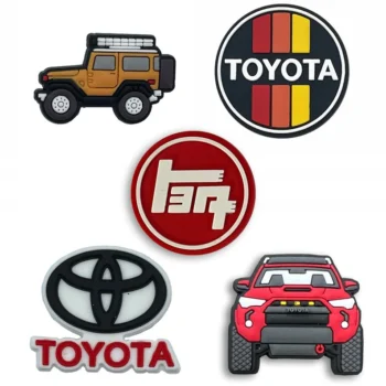 5 Pieces combo Shoe Charms Men and Women Clog Sandal Decorations For Toyota 4Runner Enthusiasts